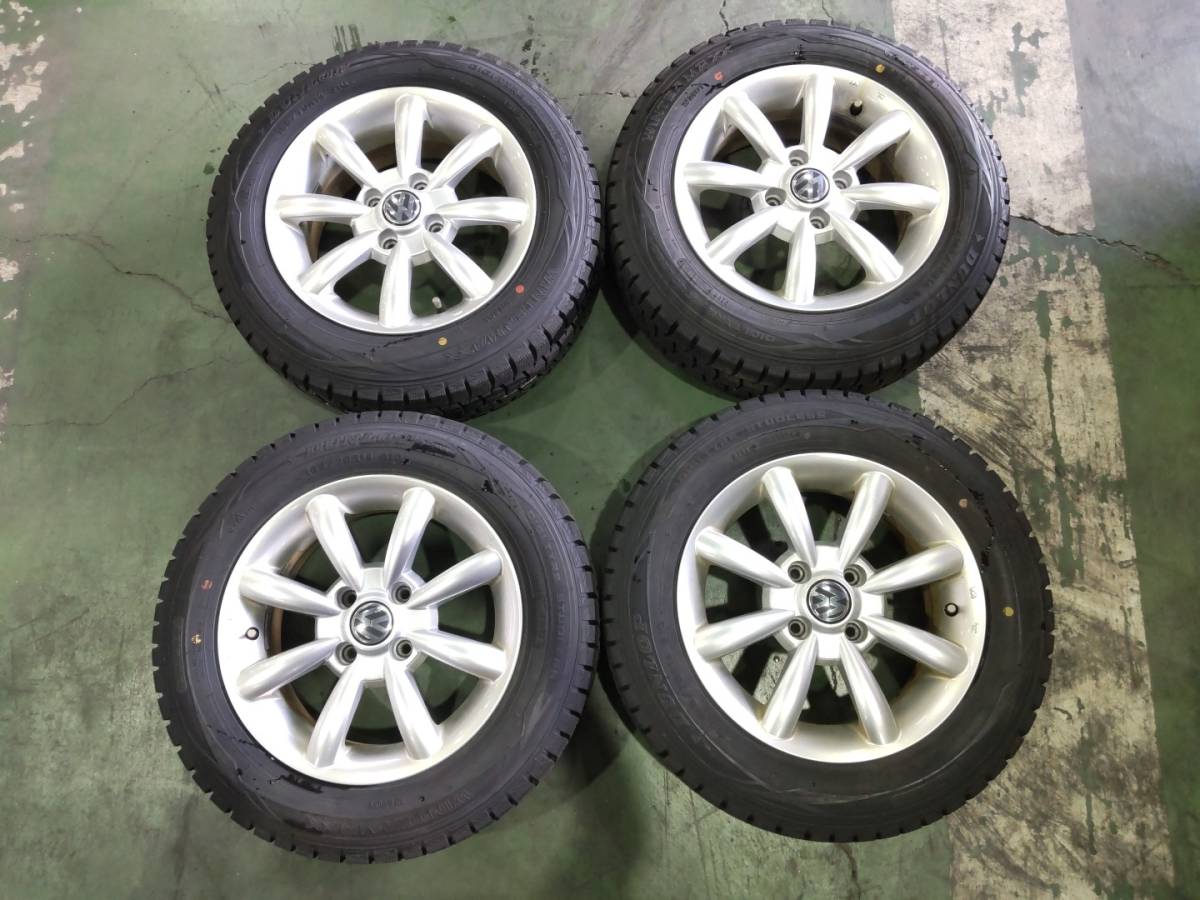 T-015 VW純正 アップ 中古タイヤ&ホイール 《14インチ 165/70 R14 /// 14x5 1/2J PCD100 +35 4穴》