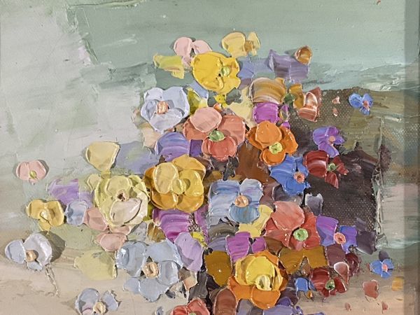 作者不明 花瓶の絵 油彩画 花瓶の花々 作者不明 肉筆 豪華 作者不明 花瓶の絵 油彩画 花瓶の花々 作者不明 肉筆 豪華
