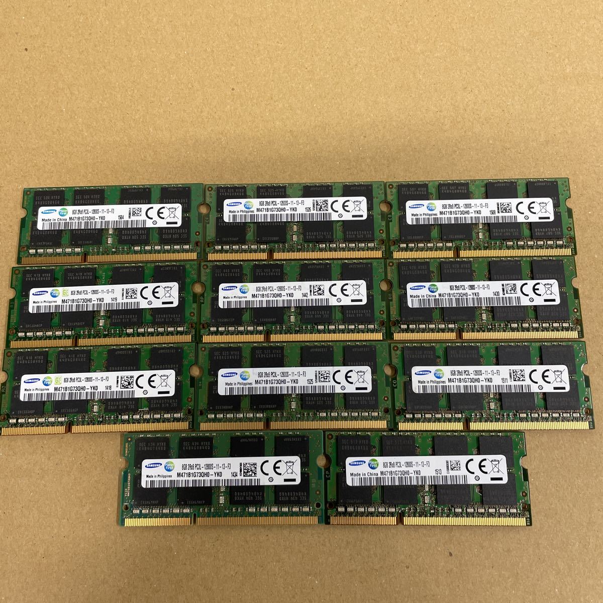 カ37 SAMSUNG ノートPCメモリ 16GB 2Rx8 PC4-2666V 動作品 パーツ DIMM