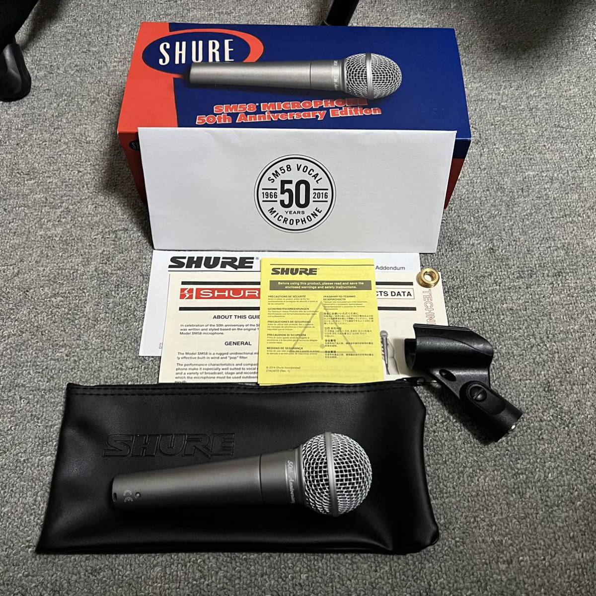 SHURE ダイナミックマイク 50周年記念 SM58-50A 【公式通販】