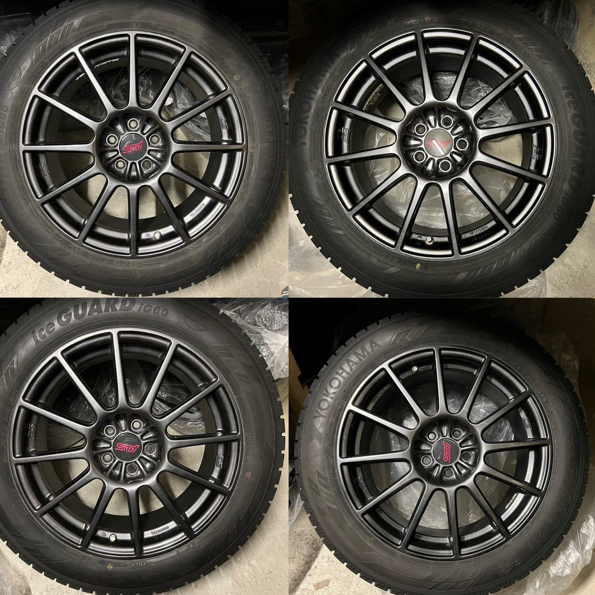 スバル 純正オプション STi ENKEI 17インチ 7.5J +55 PCD100 5穴 2019