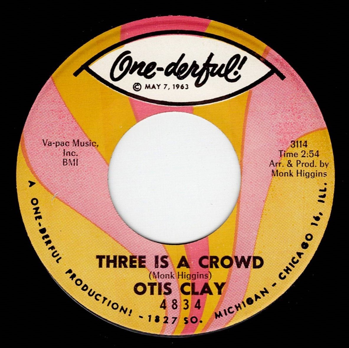 Otis Clay / Three Is A Crowd ♪ A Flame In Your Heart (One-derful !)