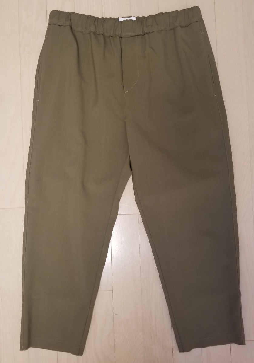 ☆OAMCロンハーマン別注 スラックス パンツ クロップド カーキベージュ 美品 S☆
