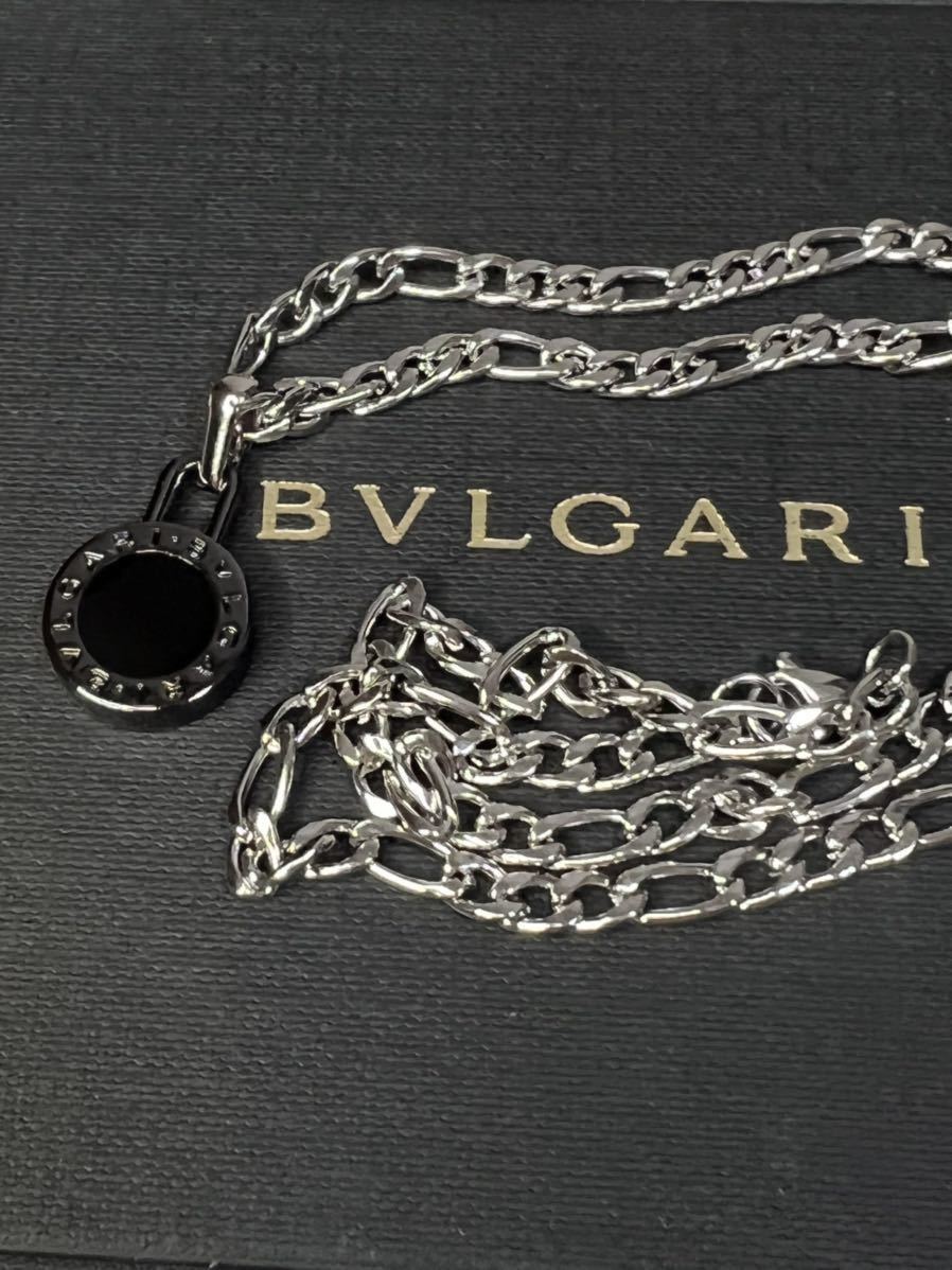 正規品】BVLGARI ペンダント チャーム +チェーン 革紐 ネックレス