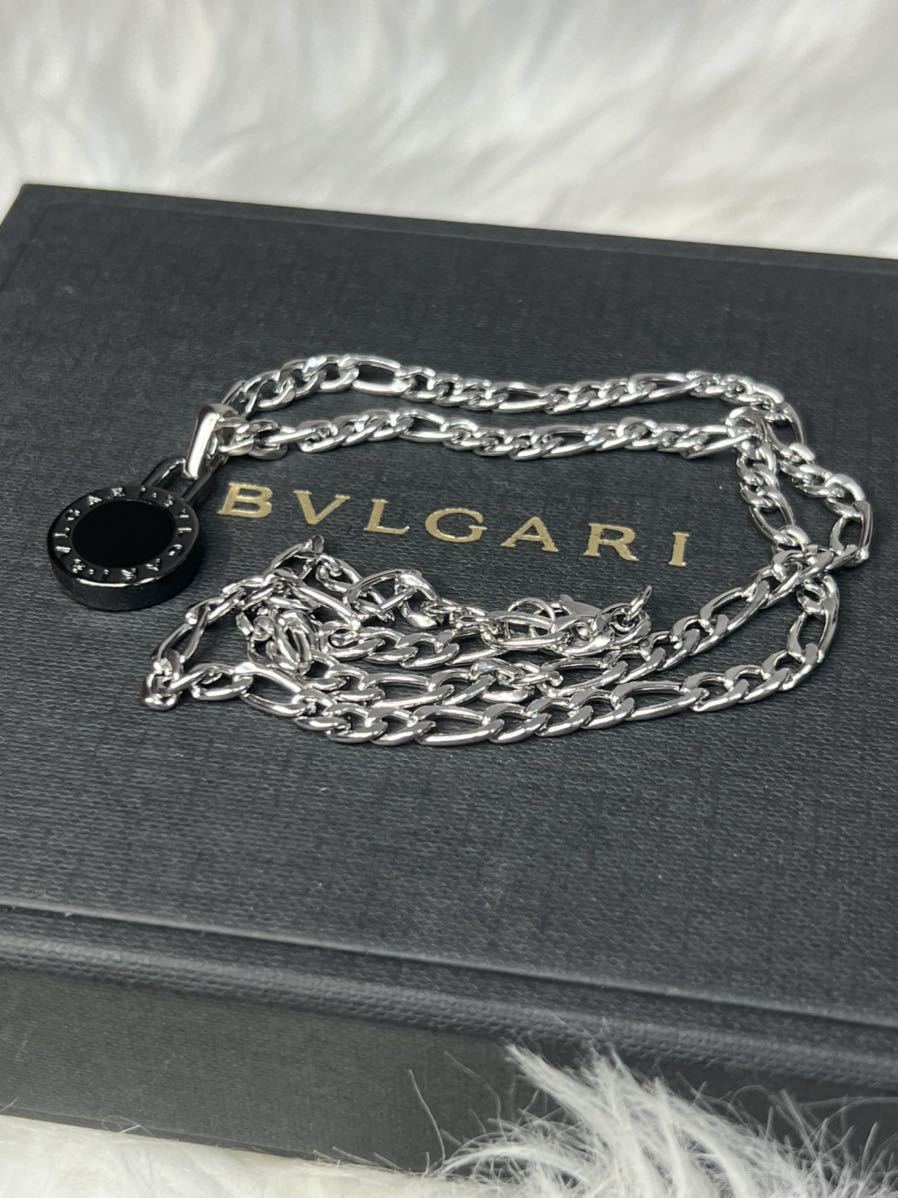 正規品】BVLGARI ペンダント チャーム +チェーン 革紐 ネックレス