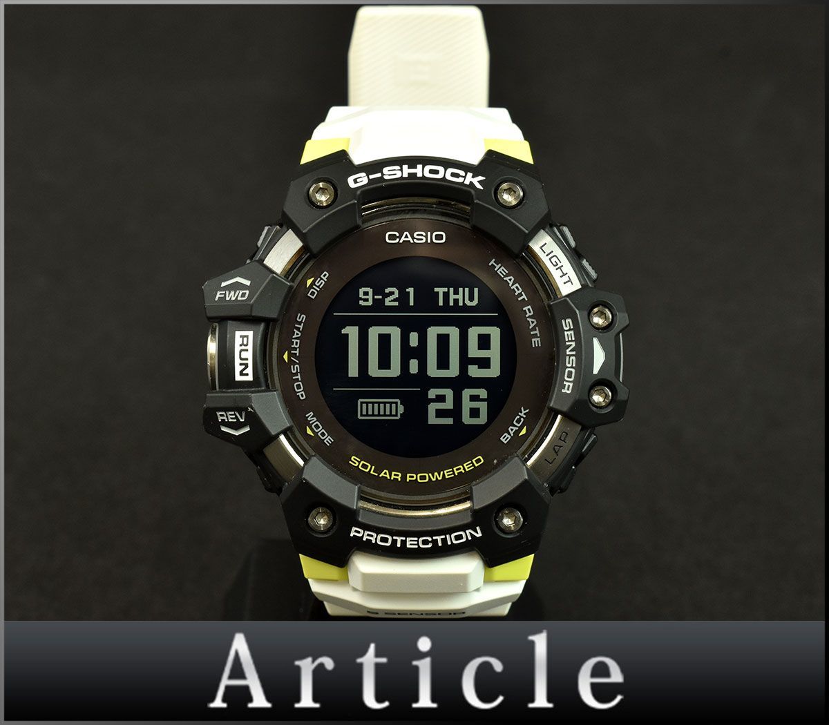【お買い得，人気SALE】 160297 CASIO カシオ G-SHOCK G-SQUAD 腕時計 電波 ソーラー GBD-H1000 SS 樹脂 ブラック ホワイト メンズ/ D(G-SHOCK)｜売買されたオークション情報、yahooの商品情報をアーカイブ公開 - オークファン G-SHOCK