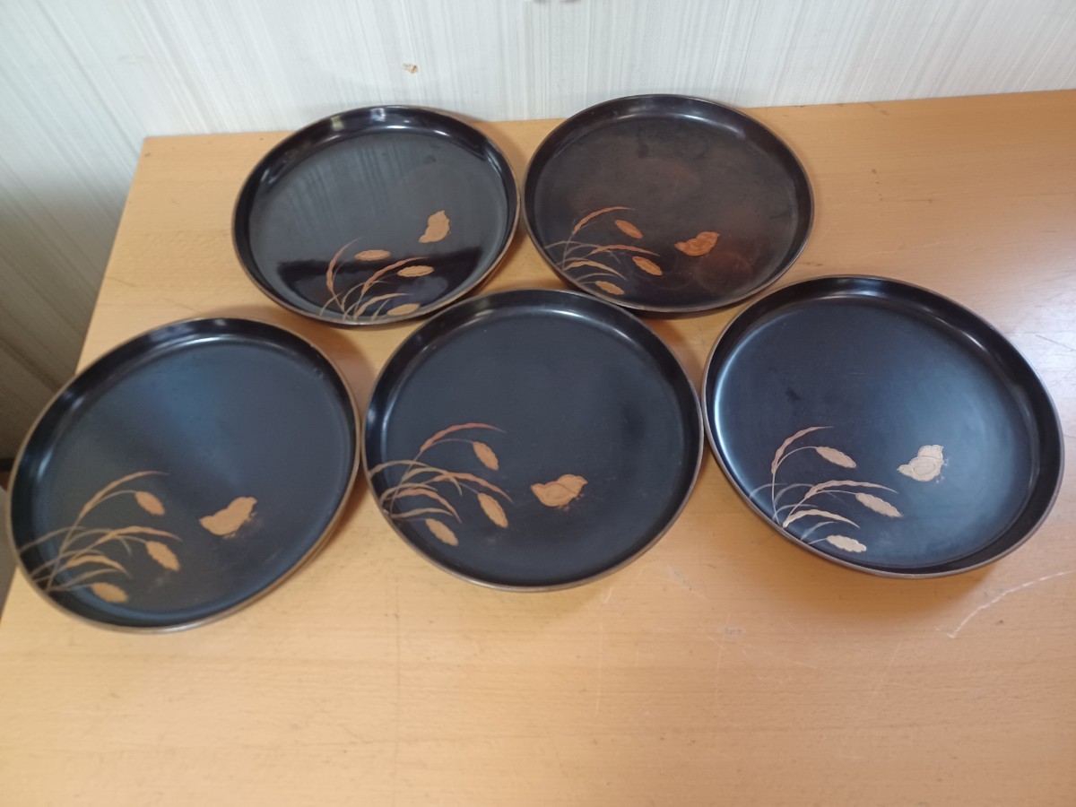 ○木皿 皿 漆器 銘々皿 菓子皿 輪島塗 塗 木製 ○