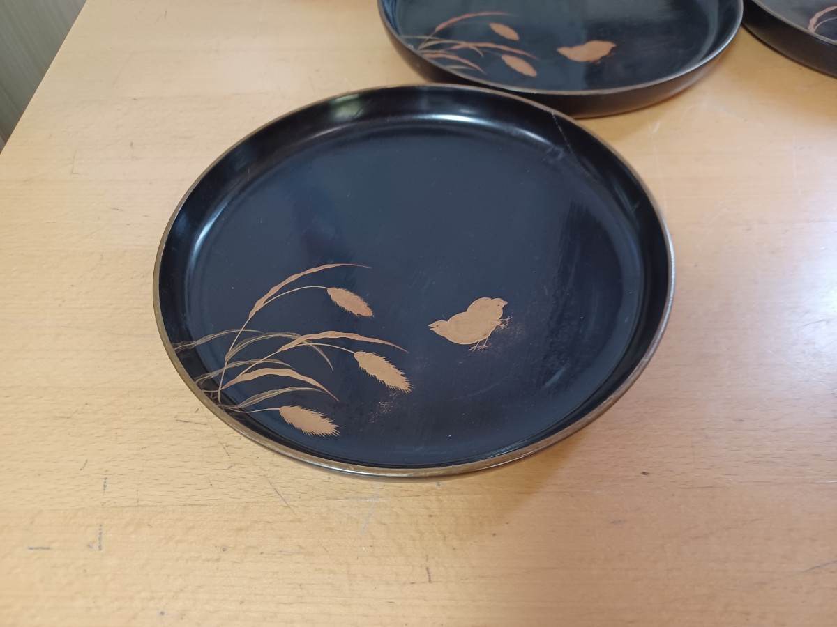 輪島塗 菓子皿 銘々皿 ⁄ 木皿 漆器 | 塗皿 取皿 手塩皿 ねじり 捻