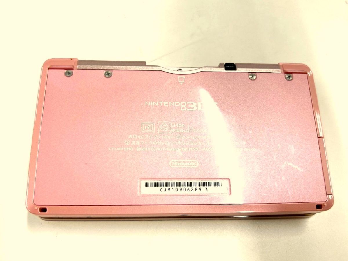 W102-W7-620 Nintendo 任天堂 3DS 本体 CTR-001 ピンク ゲームソフト2 
