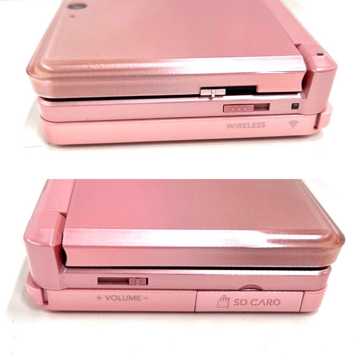 W102-W7-620 Nintendo 任天堂 3DS 本体 CTR-001 ピンク ゲームソフト2 