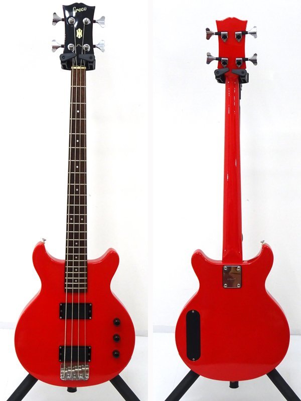 ☆中古☆Greco TVB-45 エレキベース レッド ソフトケース付き（グレコ 