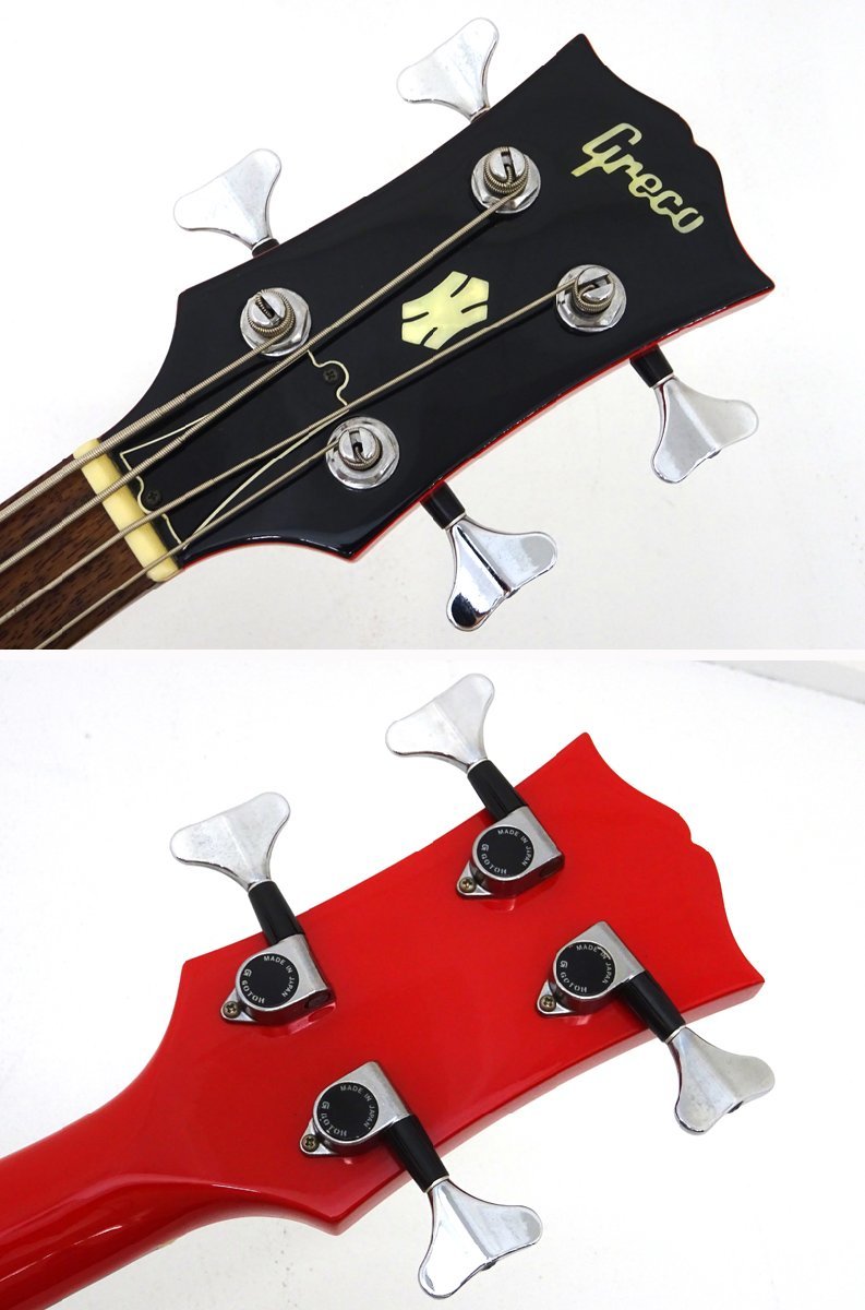 ☆中古☆Greco TVB-45 エレキベース レッド ソフトケース付き（グレコ 