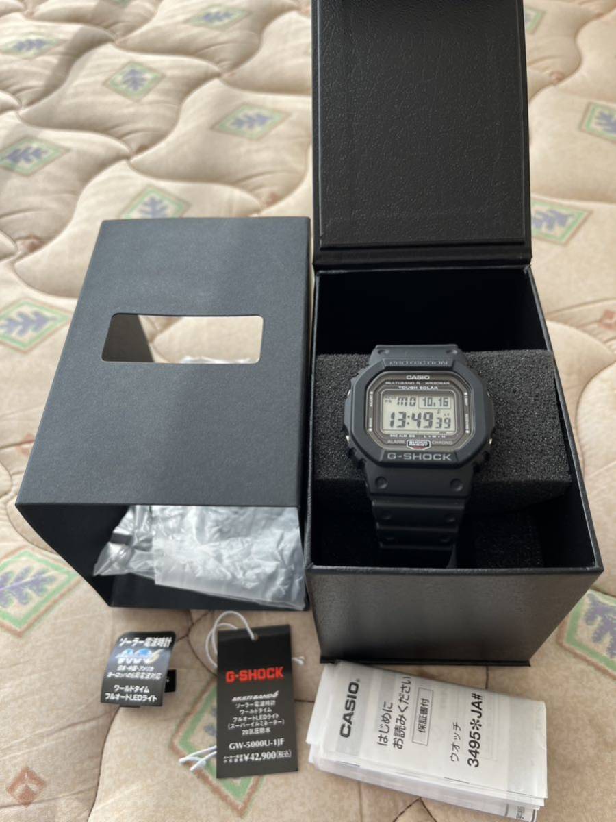 カシオGショックGW-5000U-1JF MADE IN JAPAN タフソーラー 電波CASIO