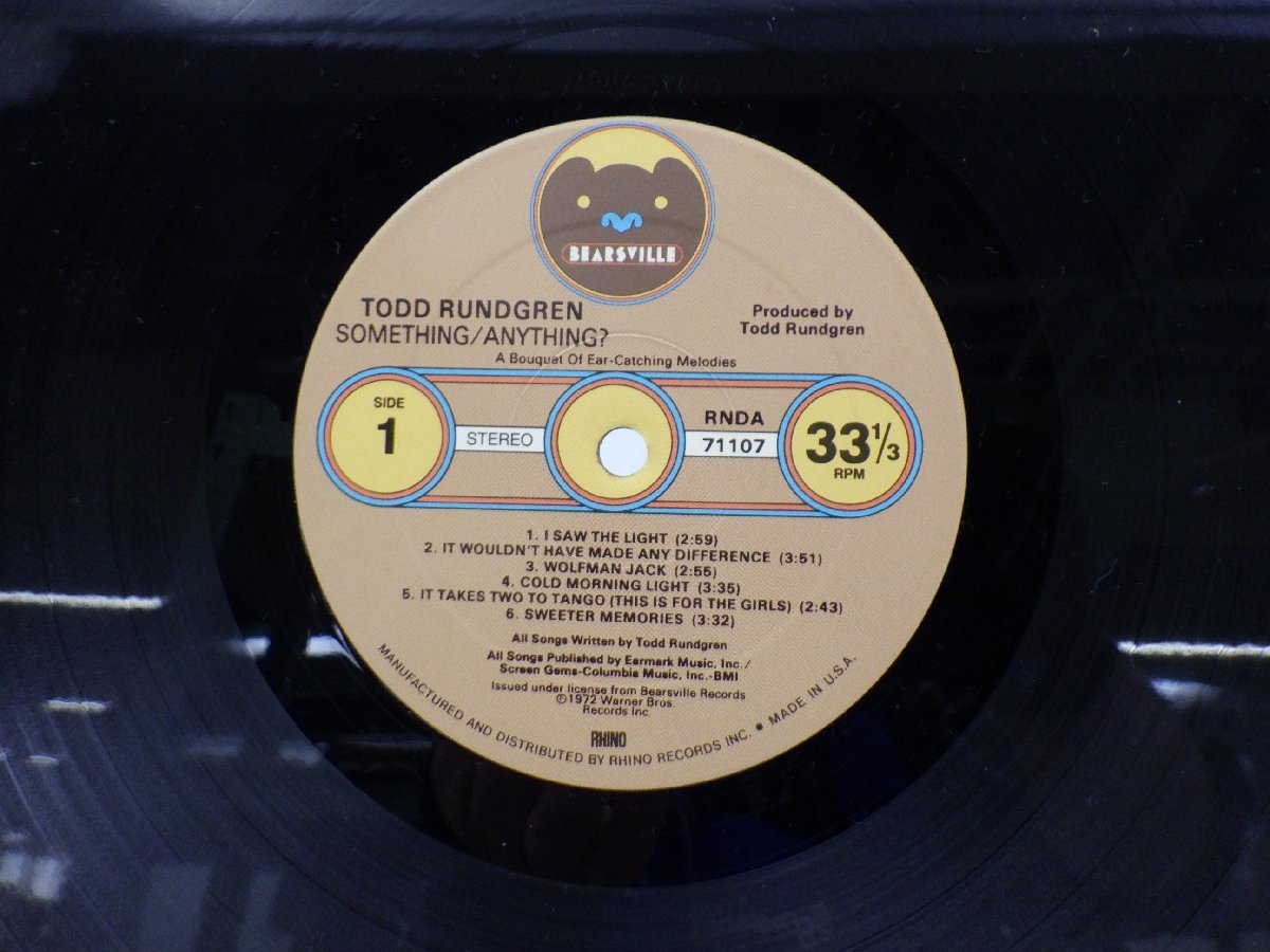 Todd Rundgren トッド・ラングレン RUNDGREN ⁄ TODD : 初版 US