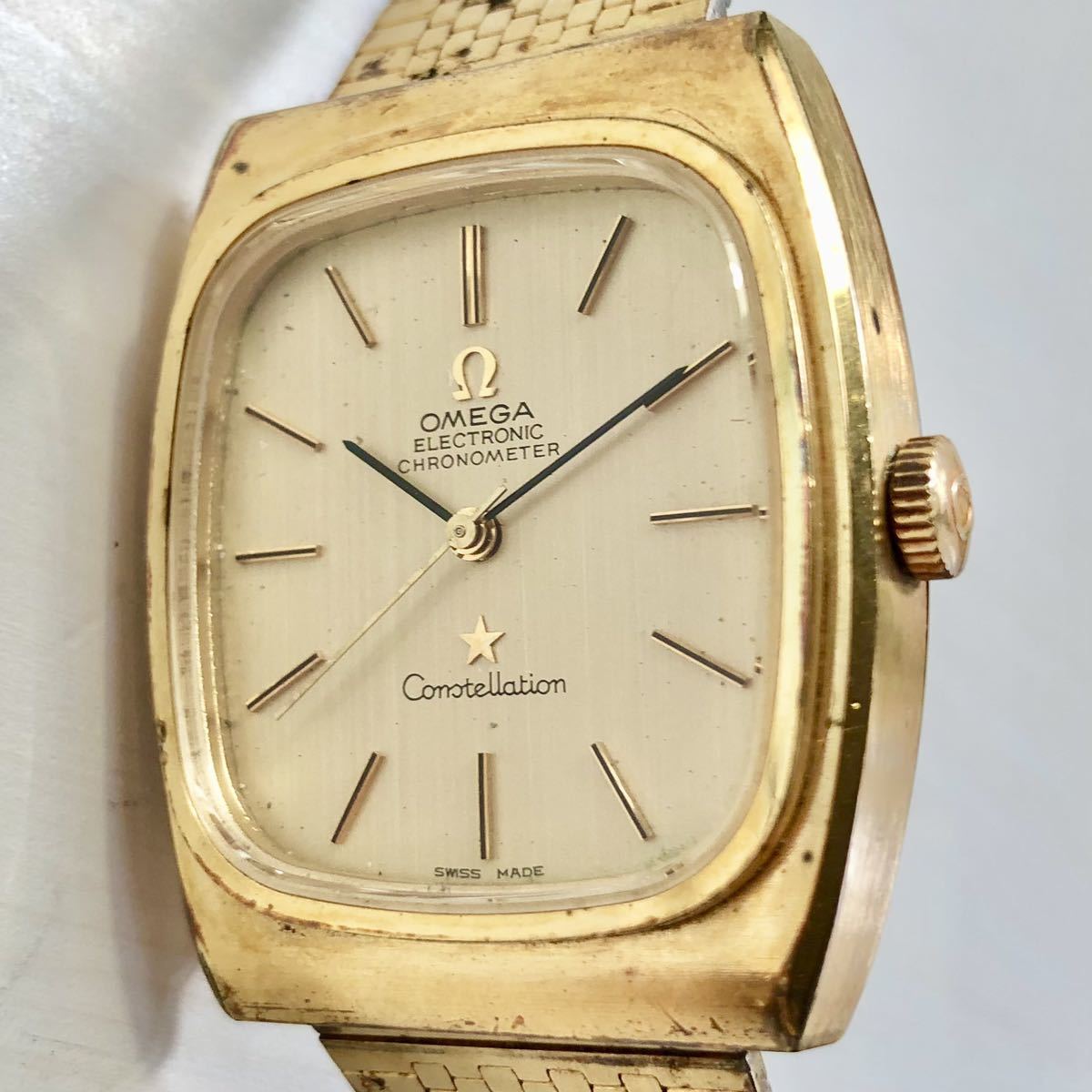ジャンク OMEGA Constellation ELECTRONIC f300Hz Ref:198.002 Cal 