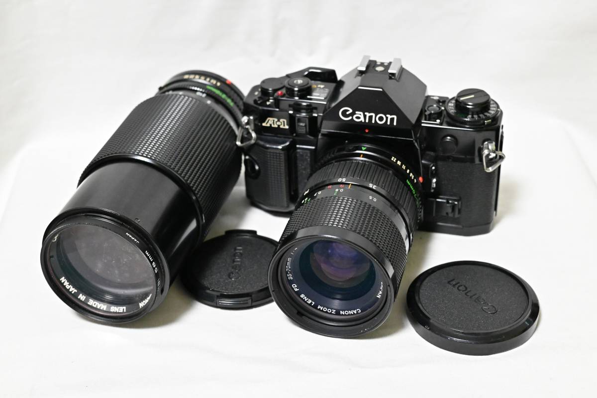 キャノン A-1 レンズ2本 ジャンク CANON 35-70mm 70-210mm F4