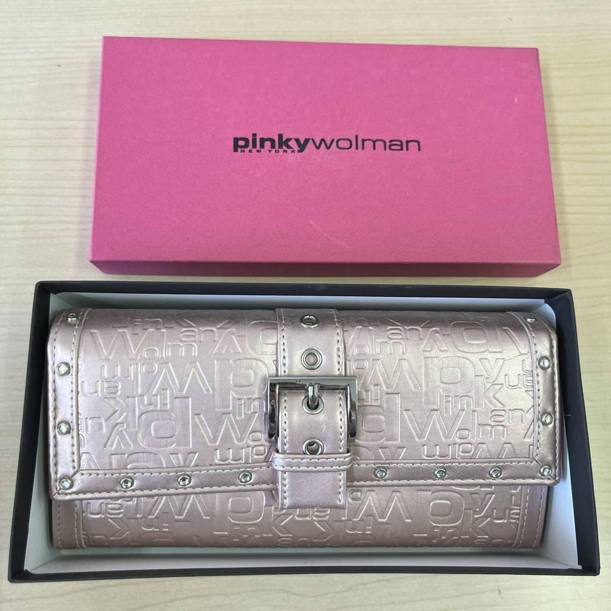 TS1015】ピンキーウォルマン pinky wolman NEW YORK 長財布 ピンク 