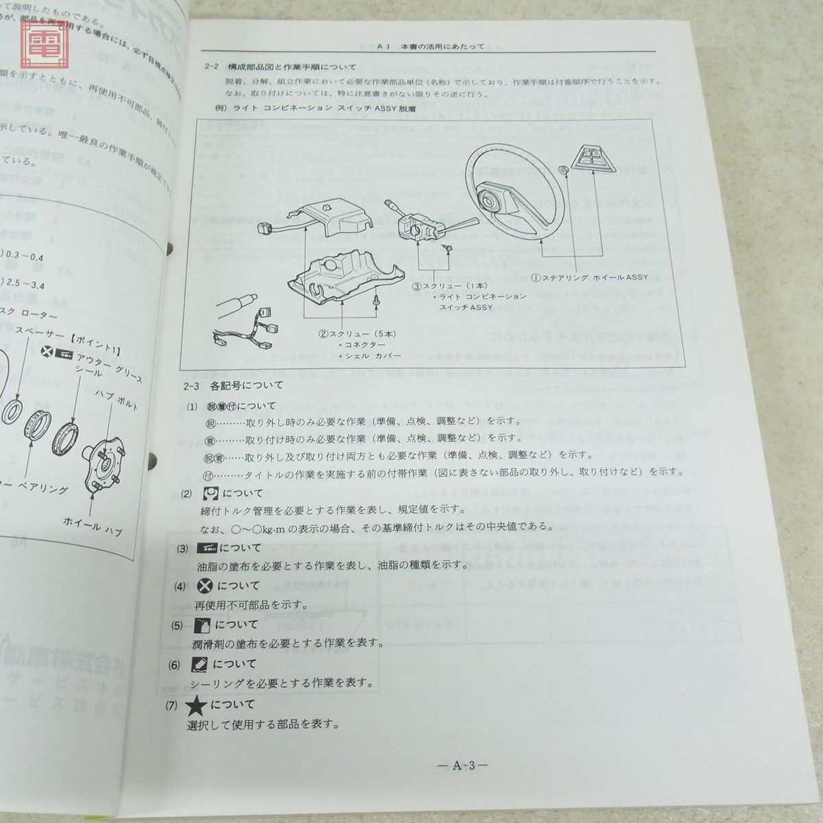 日産 スカイライン 整備要領書 追補版I E-BNR32型/E-HNR32型 整備書