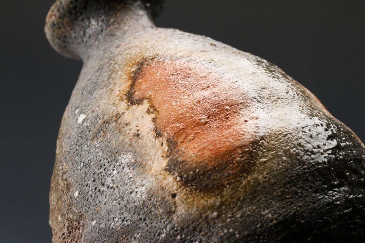 信楽焼 荒川智作 壷 【SAG】荒川智 信楽焼〆徳利 共箱 共布 栞 本物