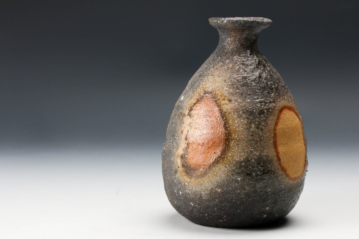 信楽焼 荒川智作 壷 【SAG】荒川智 信楽焼〆徳利 共箱 共布 栞 本物