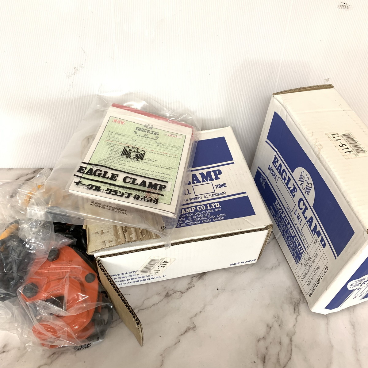 大人気，正規品 開封済 品 イーグルクランプ クランプチェーン ２箱セット ６００ｋｇ M1018-5(工事用材料)｜売買されたオークション情報、yahooの商品情報をアーカイブ公開 - オークファン 工事用材料