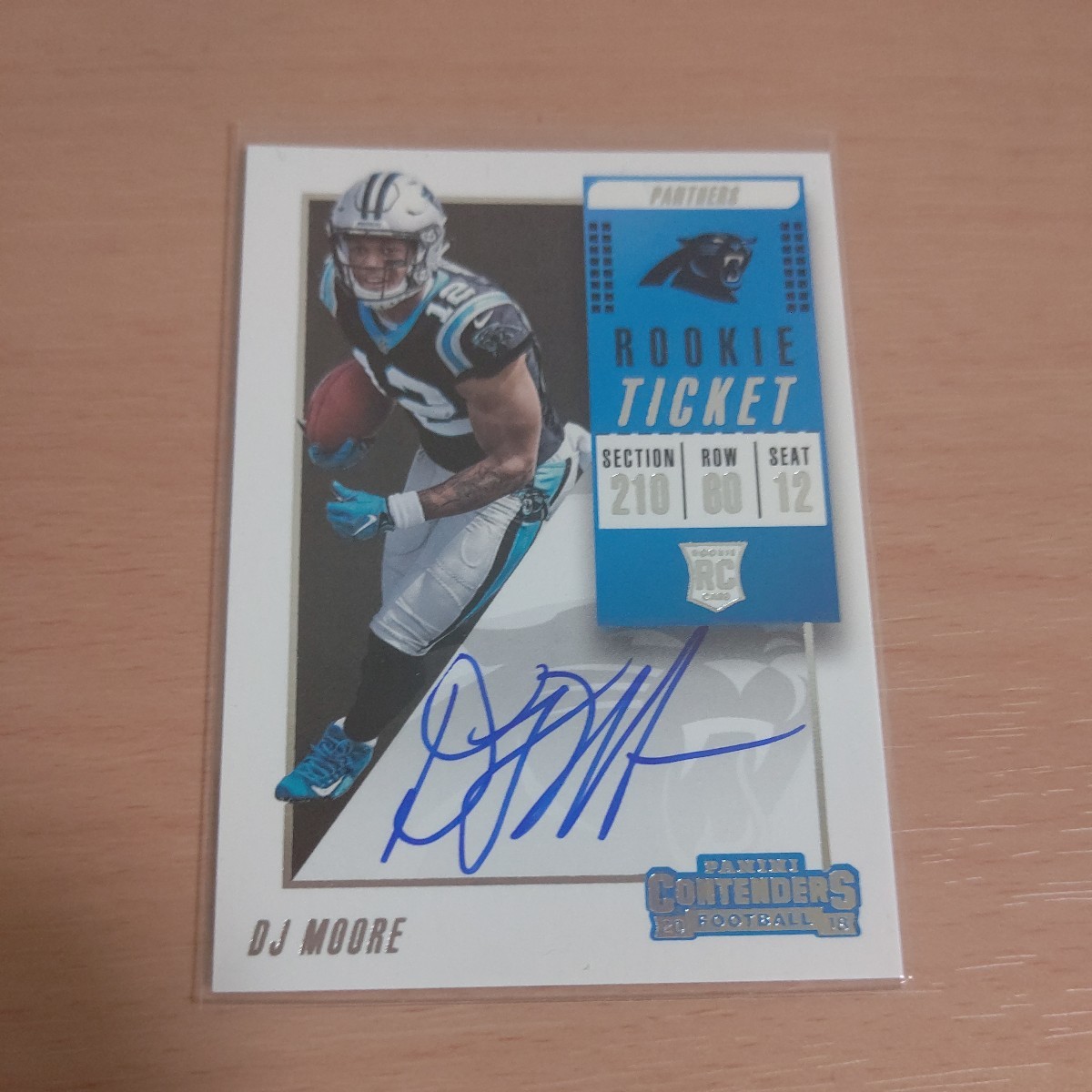 NFL カード D.J. Moore 直筆サイン RC panini football 現 シカゴ