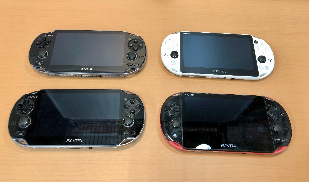ジャンク】PSvita 本体のみ まとめ売り4台【1円スタート！】□PCH-1000 