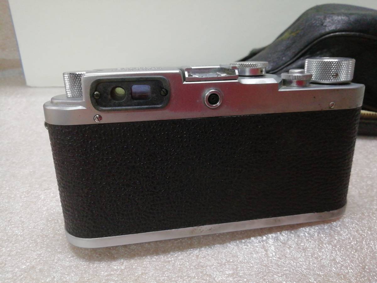 レトロなジャンク品 Leotaxフィルムカメラ レオタックス 革ケース付き