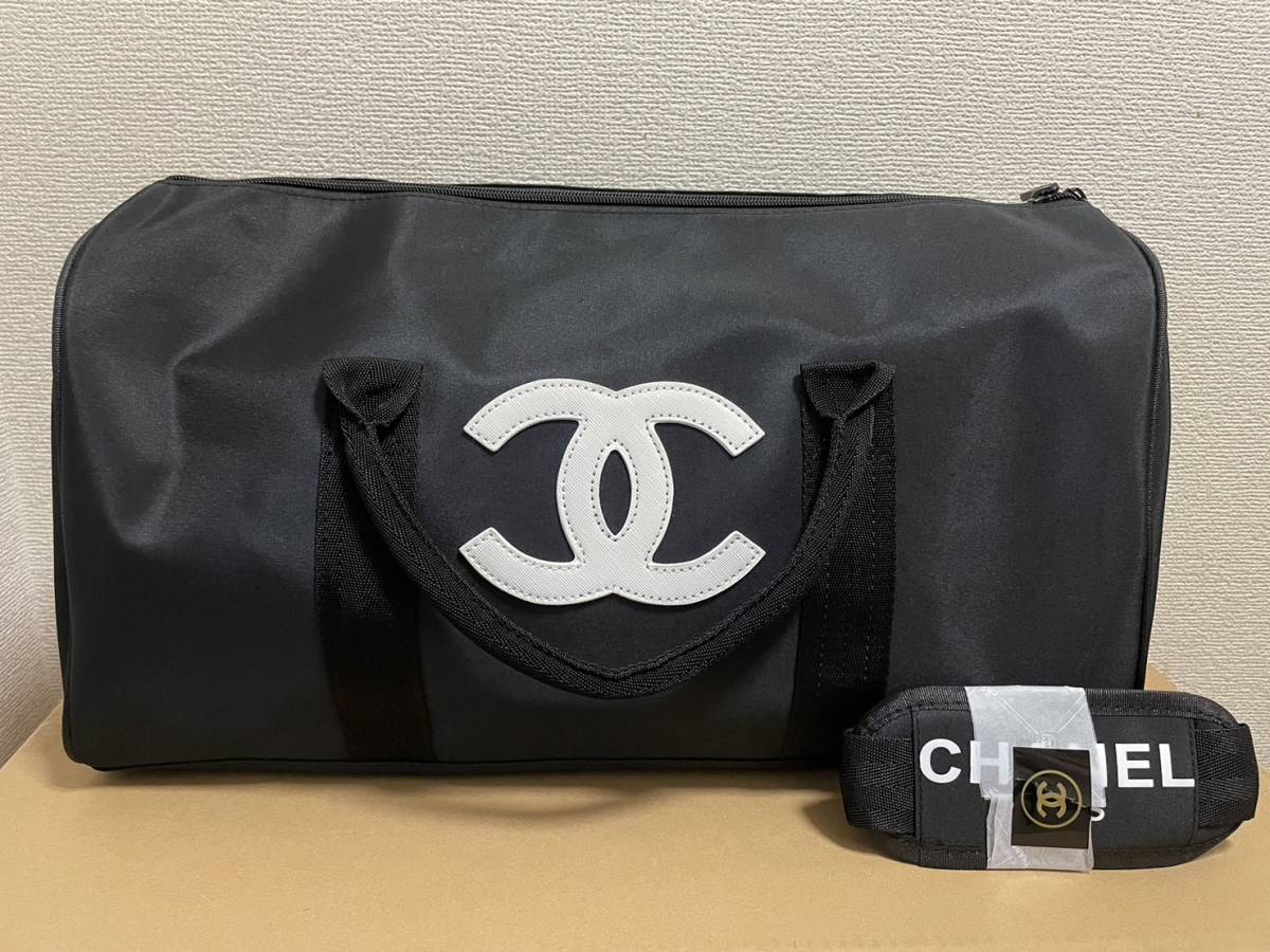 シャネル 黒 ボストン バック ノベルティ ショルダー CHANEL(シャネル