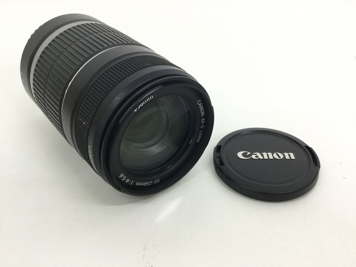 ●営MN070-60　Canon LENS EF-S 55-250mm 1:4-5.6 キャノン キヤノン カメラ レンズ Canon EF-S USM Image Stabilised 一眼レフカメラ