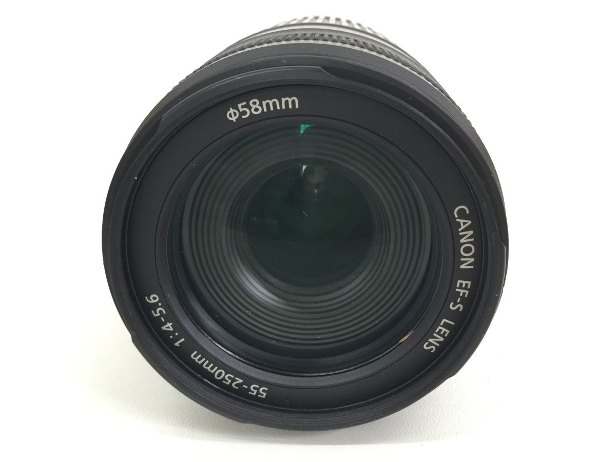 ●営MN070-60　Canon LENS EF-S 55-250mm 1:4-5.6 キャノン キヤノン カメラ レンズ Canon EF-S USM Image Stabilised 一眼レフカメラ