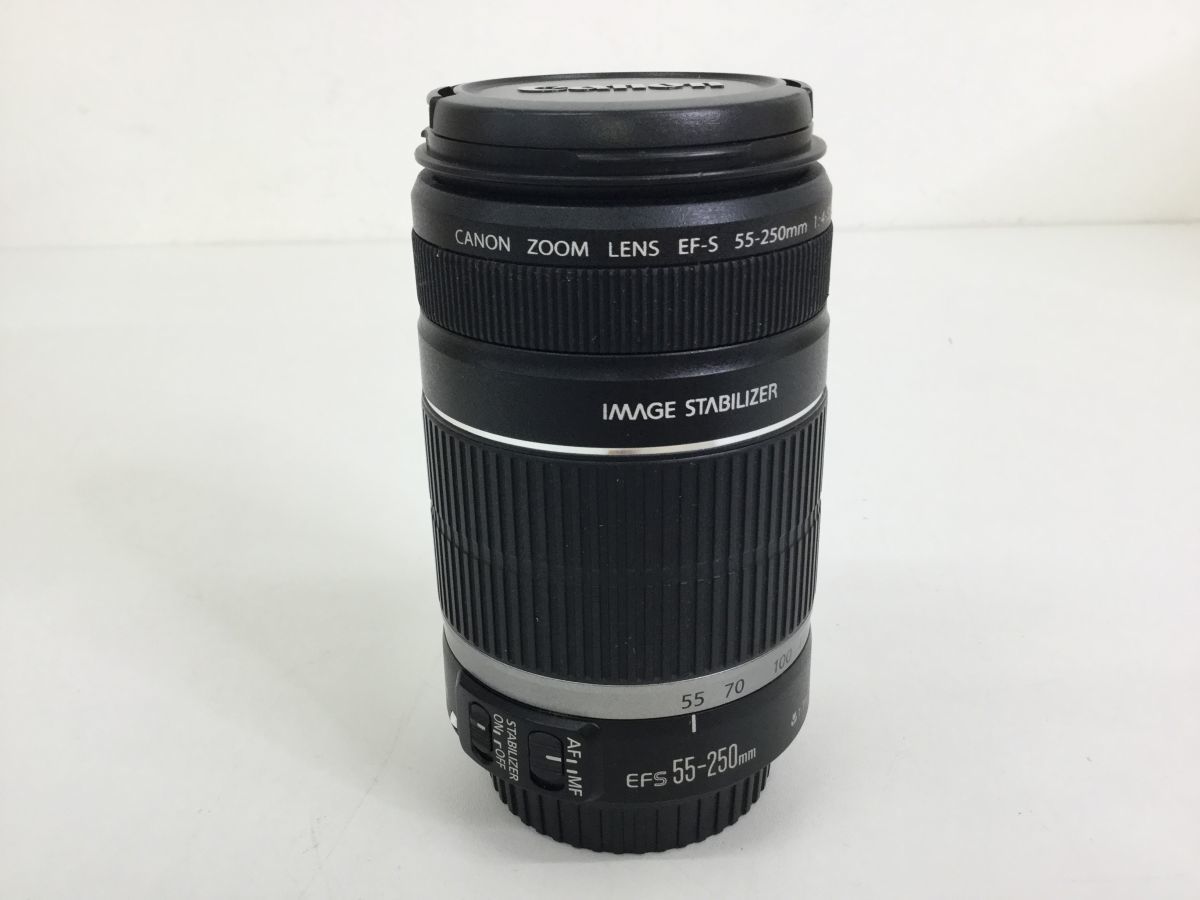 ●営MN070-60　Canon LENS EF-S 55-250mm 1:4-5.6 キャノン キヤノン カメラ レンズ Canon EF-S USM Image Stabilised 一眼レフカメラ