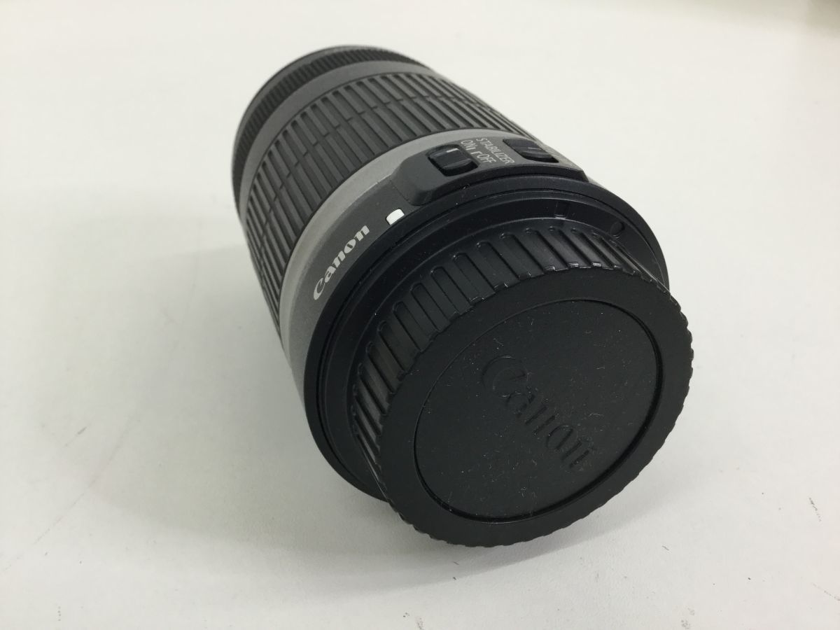 ●営MN070-60　Canon LENS EF-S 55-250mm 1:4-5.6 キャノン キヤノン カメラ レンズ Canon EF-S USM Image Stabilised 一眼レフカメラ