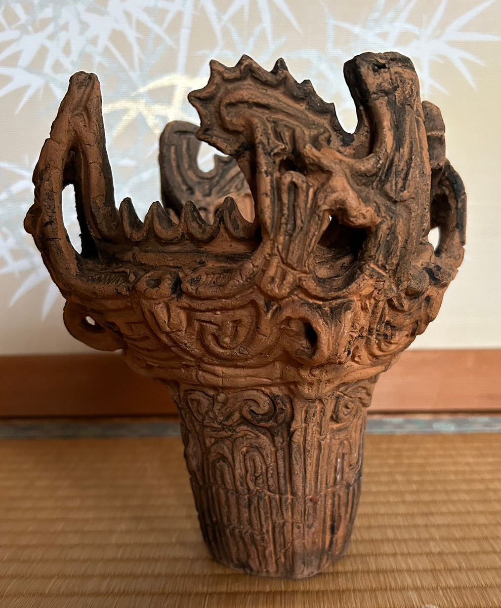 縄文火焔式土器 レプリカ 縄文時代 縄文土器 (土器)｜売買された