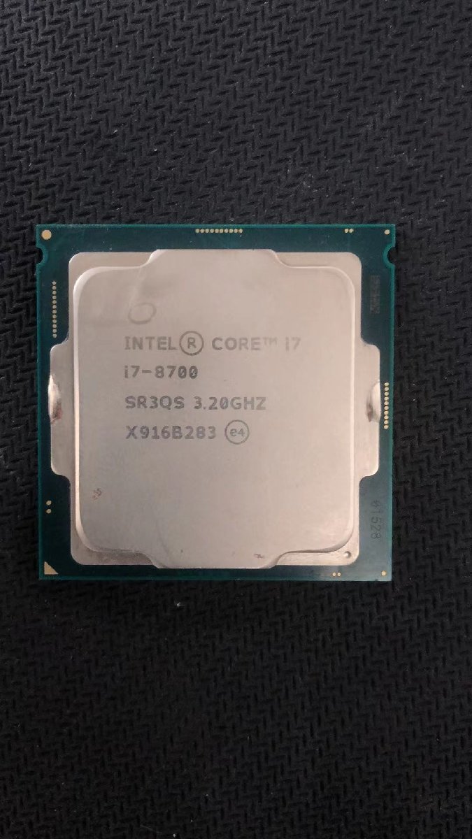 CPU インテル Intel Core I7-8700 プロセッサー 中古 動作未確認 ジャンク品 -7831