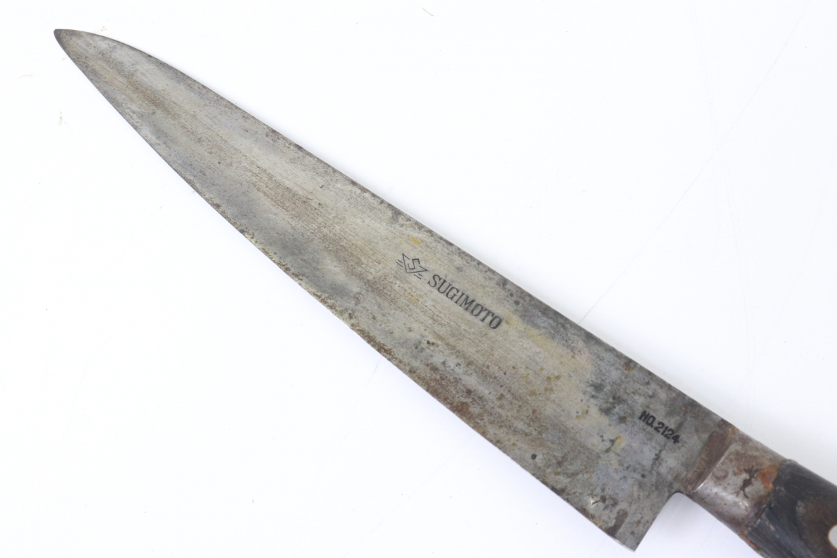 東京杉本 S·H·M ハガネ 全鋼 ハムスライス 筋引き 36cm 包丁 研済 東京
