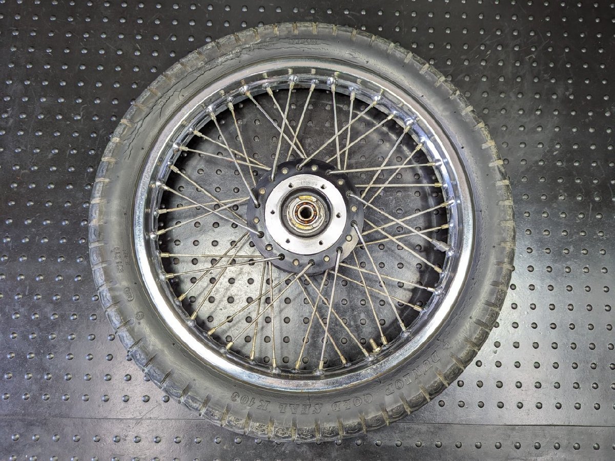 専用箱無し □カワサキ W3 純正 フロントホイール 19×1.85 曲がり無し 実働車外し