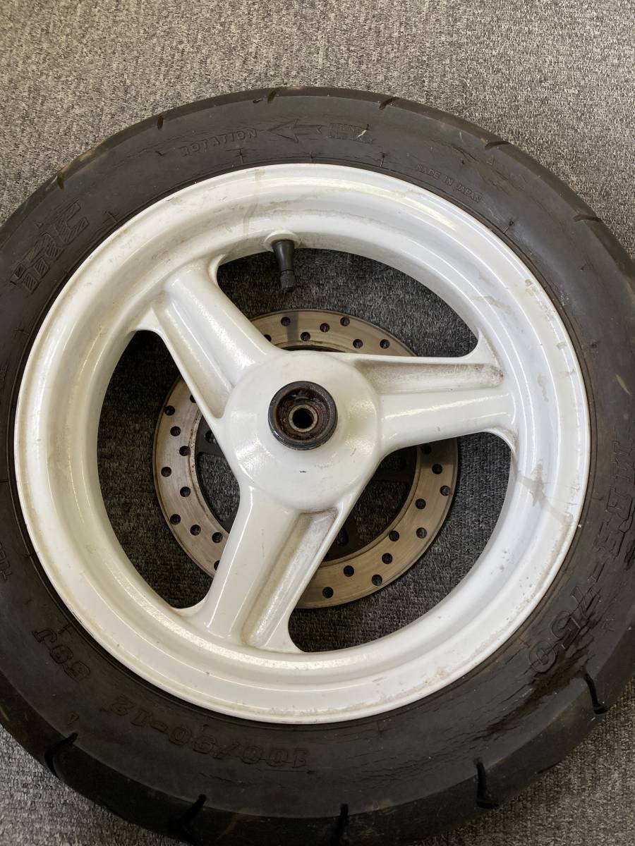 nsr50/80 ？フロントホイール タイヤ NSR50 フロントホイール ディスクローター歪みあり NSR50 フロント