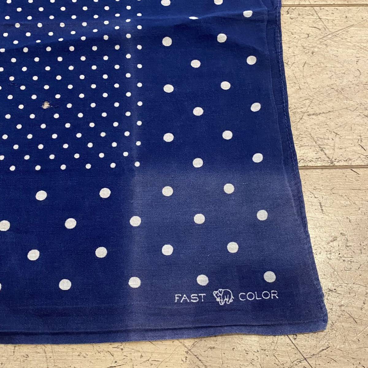 ☆ビンテージ/バンダナ/30s/40s/USA/FAST COLOR/エレファント/下鼻