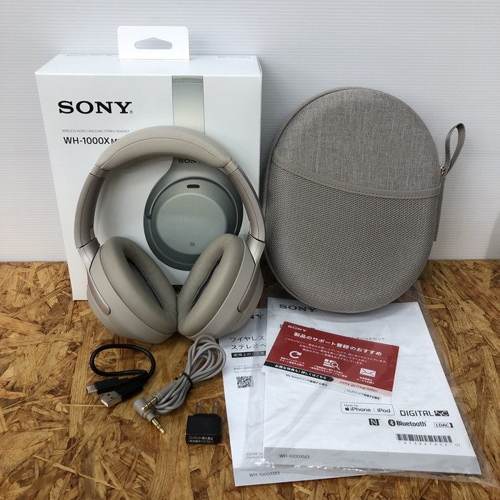 SONY ワイヤレスノイズキャンセリングヘッドホン WH-1000XM3 プラチナ