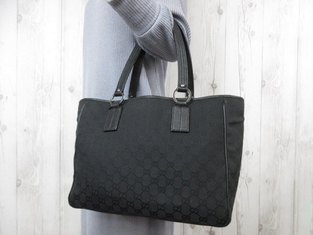 極美品 GUCCI グッチ GGキャンバス トートバッグ ハンドバッグ バッグ