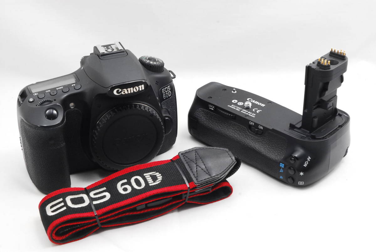 Canon EOS 60D デジタル＜美品/動作確認済＞＋純正バッテリーグリップ Canon EOS 60D デジタル一眼レフ バッテリーグリップ付き Canon EOS