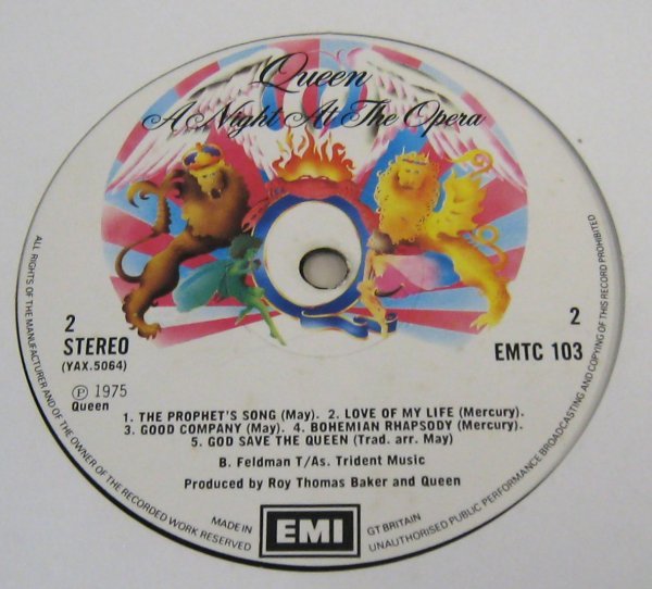QUEEN☆A Night At The Opera UK EMI オリジナル Queen – A Night