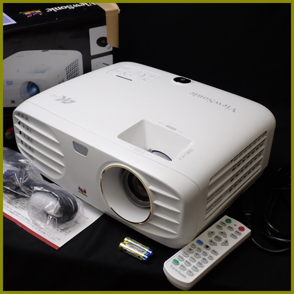 ★ViewSonic/ビューソニック プロジェクター PX747-4K/高輝度3500lm/4K UHD 830万画素投写/2020年製/付属品多数&1571800172