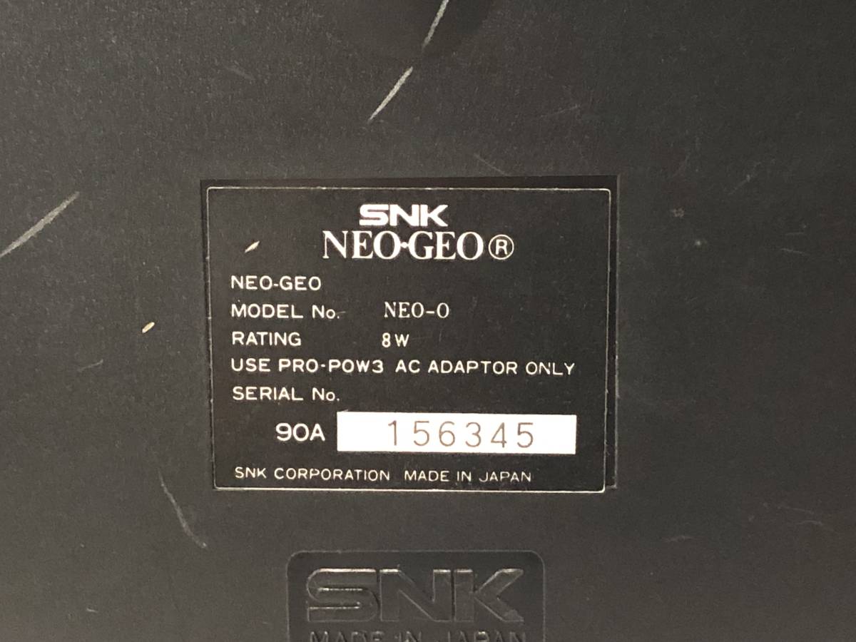 10.23.4【SNK】NEO-GEO ネオジオ NEO-O レトロゲーム MAX330MEGA PRO-GEAR NEOGEO ゲーム機 本体★現状品
