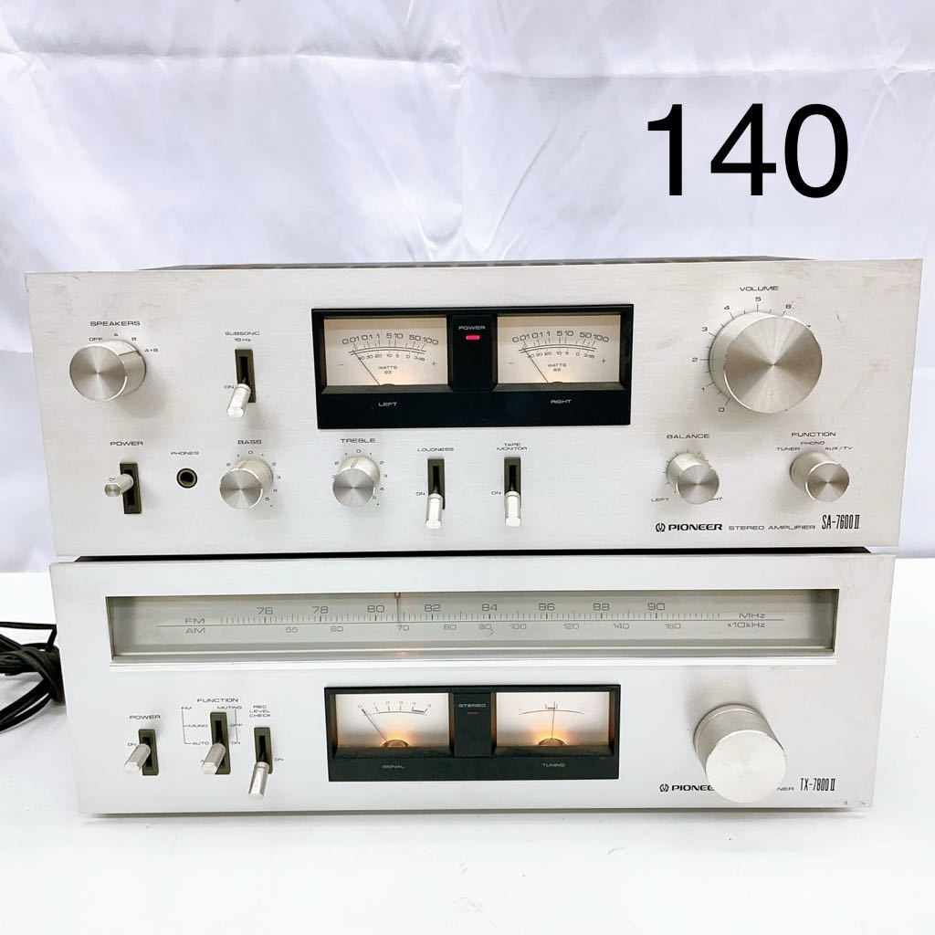 10AD112 1円〜 Pioneer プリメインアンプ SA-7600Ⅱ チューナー TX