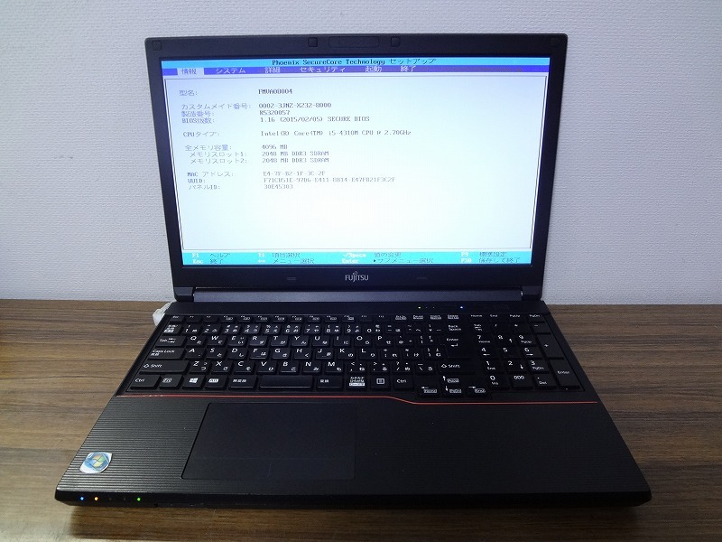 LIFEBOOK 富士通 A574⁄K ジャンク a574 ジャンク品 Core lifebook