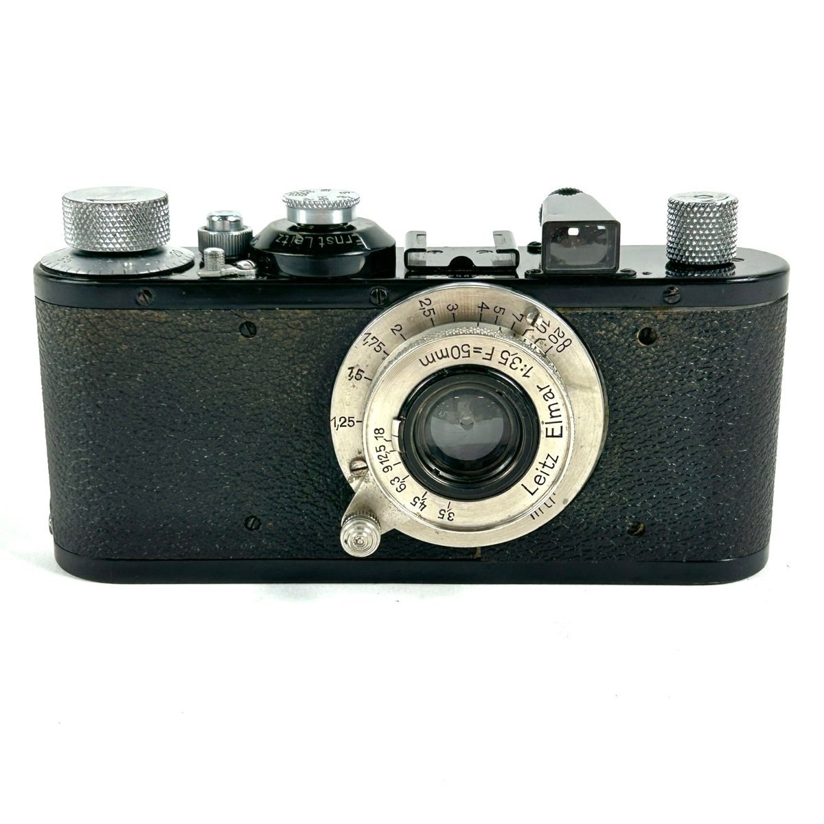 ライカ LEICA I型 + Elmar 50mm F3.5 ニッケル エルマー Lマウント L39 フィルム レンジファインダーカメラ 【中古】