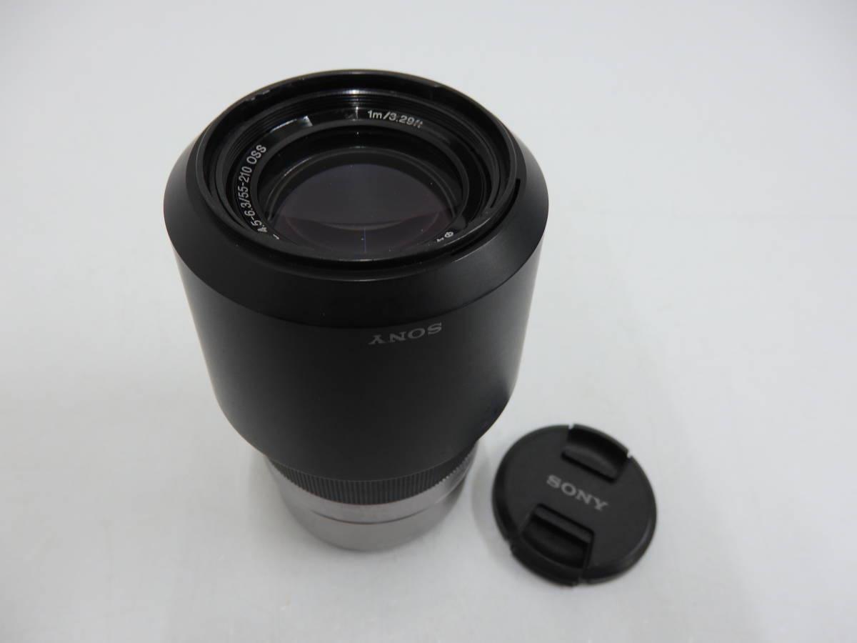 kd45) ジャンク SONY SEL55210 シルバー Eマウント ズームレンズ E55 