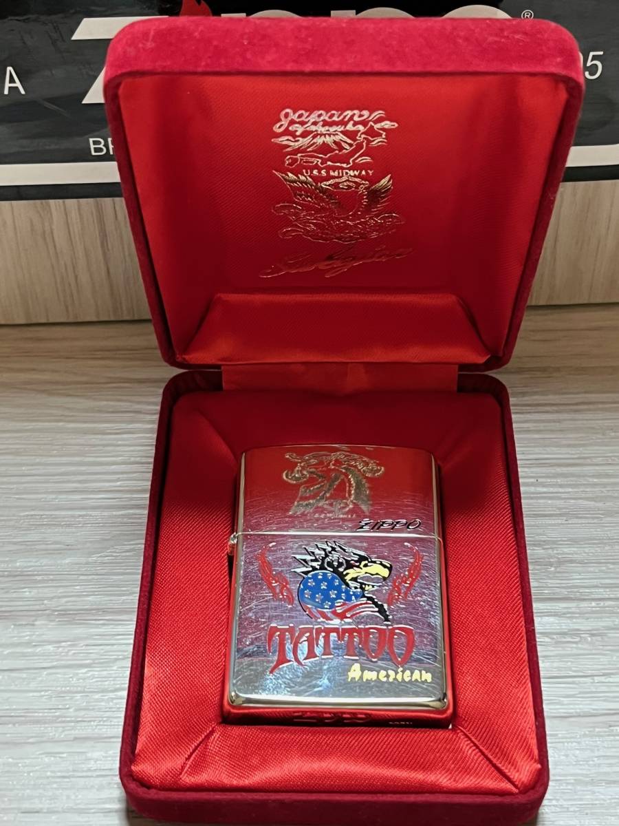  大量出品中 レア 1996年製 Zippo 'TATTOO' 90s タトゥー アメリカン イーグル 喫煙具 ジッポー(タウン＆カントリー)｜売買されたオークション情報、yahooの商品情報をアーカイブ公開 - オー Zippo